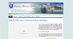 Desktop Screenshot of plantey-electricien.com