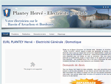 Tablet Screenshot of plantey-electricien.com